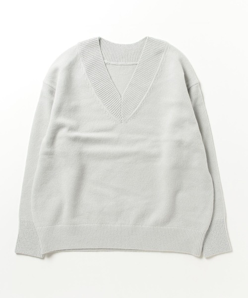 セール】◇【WEB限定】カシミヤブレンドVネックプルオーバーニット
