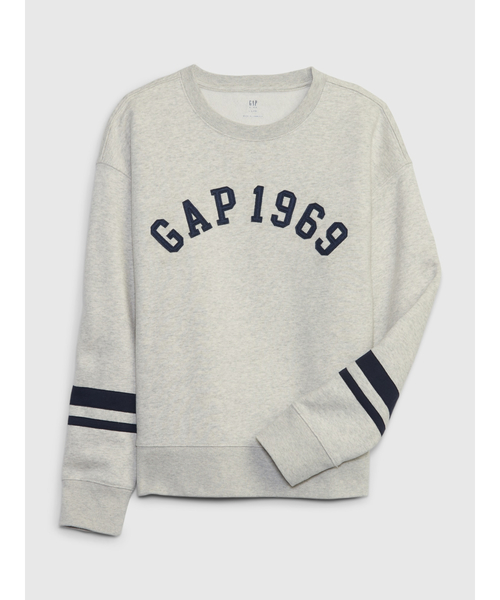 GAP（ギャップ）の「フレンチテリー Gapロゴスウェットシャツ (キッズ)（スウェット・キッズ・ネイビー/ライトグレー・L/XL/XXL/M/XS/S）」の6枚目の写真