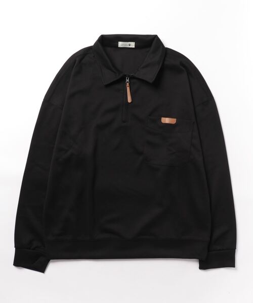 aimoha（アイモハ）の「aimoha menオーバーサイズハーフジップスウェット（スウェット・メンズ・ブラック/ブラウン・X-LARGE/MEDIUM/XX-LARGE/LARGE）」の4枚目の写真