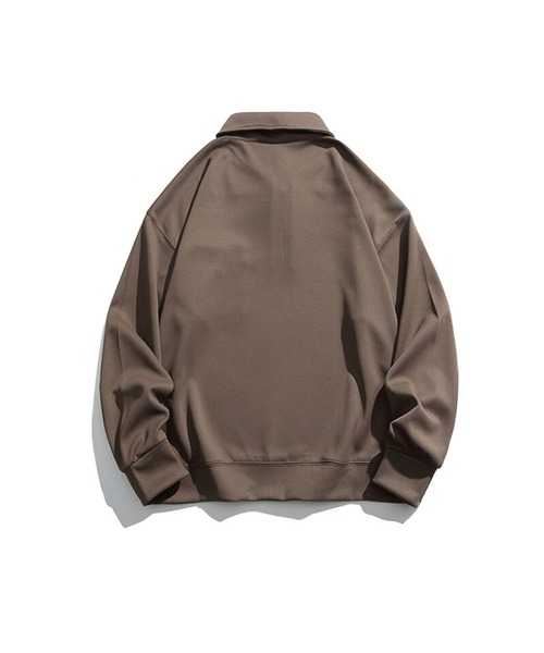 aimoha（アイモハ）の「aimoha menオーバーサイズハーフジップスウェット（スウェット・メンズ・ブラック/ブラウン・X-LARGE/MEDIUM/XX-LARGE/LARGE）」の15枚目の写真