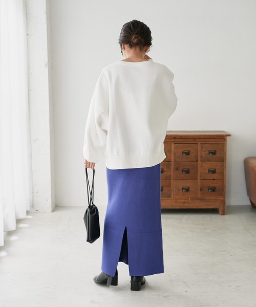 DISCOAT（ディスコート）の「ナローニットスカート（スカート・レディース・ブラック/ライトグレー/パープル・FREE）」の18枚目の写真