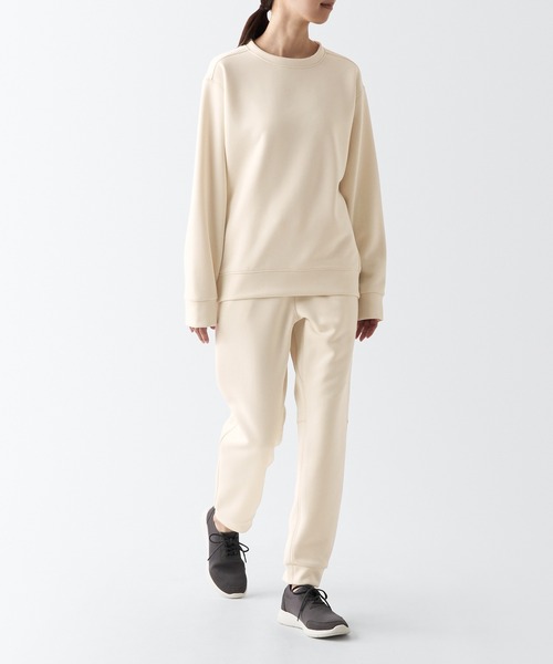 無印良品（ムジルシリョウヒン）の「〔MUJI WALKER〕ＵＶカット乾きやすいスウェットシャツ（スウェット・レディース・ネイビー/グレー系1/ブラック/アイボリー・S/M/L/XL/XS/XXL）」の8枚目の写真
