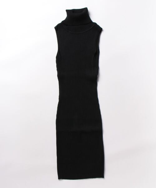 セール】【Jasmine】タートルネックノースリーブニット