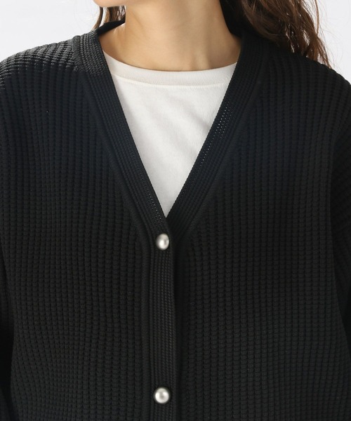 niko and...(ニコアンド)の「軽ワッフルVネックカーディガン(カーディガン/ボレロ・レディース・アイボリー/ブラック/イエロー/ライトグレー・MEDIUM/BIG(L))」の19枚目の写真