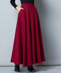 Aラインフレアロングスカート