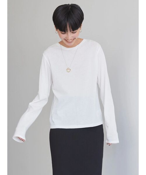 AMERICAN HOLIC(アメリカンホリック)の「シアークルーネックプルオーバー(Tシャツ/カットソー・レディース・グレー系その他4/キャメル/その他7/オフホワイト・L/M)」の20枚目の写真