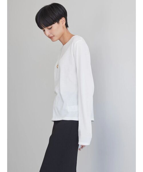 AMERICAN HOLIC(アメリカンホリック)の「シアークルーネックプルオーバー(Tシャツ/カットソー・レディース・グレー系その他4/キャメル/その他7/オフホワイト・L/M)」の22枚目の写真
