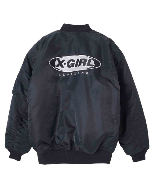 X-girl（エックスガール）の「MA-1 JACKET（MA-1・レディース・オリーブ/ブラック・S/M）」の5枚目の写真