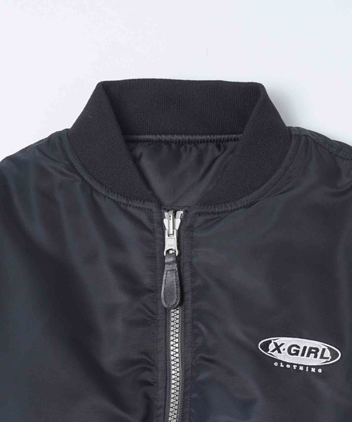 X-girl（エックスガール）の「MA-1 JACKET（MA-1・レディース・オリーブ/ブラック・S/M）」の8枚目の写真