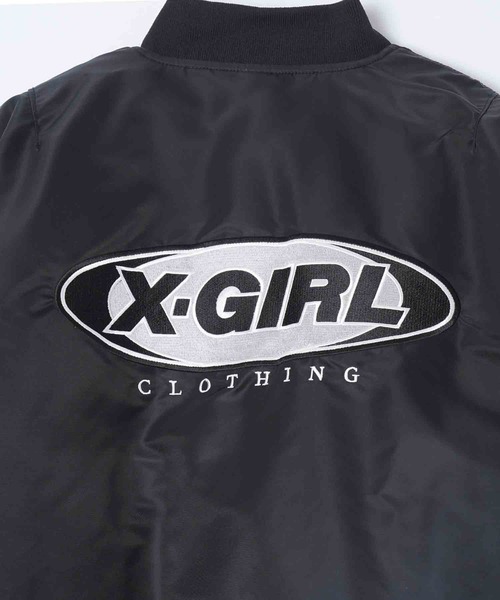 X-girl（エックスガール）の「MA-1 JACKET（MA-1・レディース・オリーブ/ブラック・S/M）」の9枚目の写真
