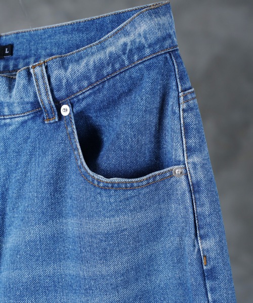 G.O.C(ジーオーシー)の「カットオフ ワイド ウエスタン デニム パンツ(デニムパンツ・メンズ・ブラック/ブルー・MEDIUM/LARGE)」の16枚目の写真