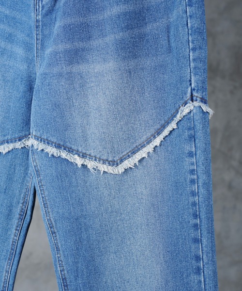 G.O.C(ジーオーシー)の「カットオフ ワイド ウエスタン デニム パンツ(デニムパンツ・メンズ・ブラック/ブルー・MEDIUM/LARGE)」の17枚目の写真