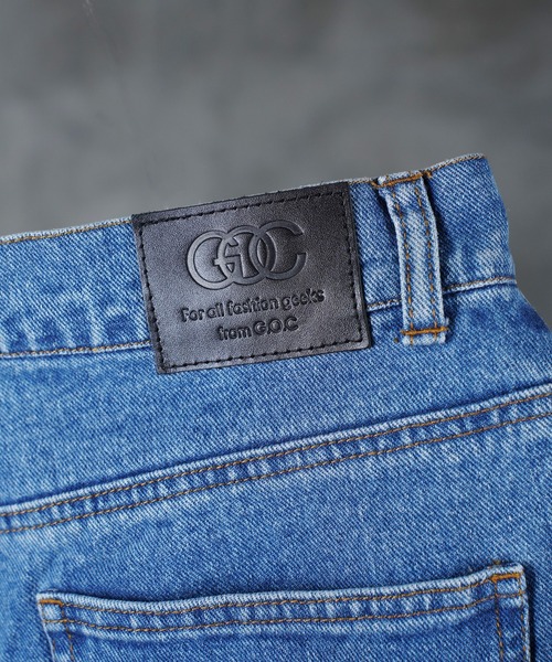 G.O.C(ジーオーシー)の「カットオフ ワイド ウエスタン デニム パンツ(デニムパンツ・メンズ・ブラック/ブルー・MEDIUM/LARGE)」の20枚目の写真
