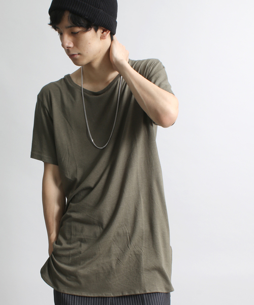 WEGO(ウィゴー)の「WEGO/ラウンドTシャツ(Tシャツ/カットソー・メンズ・カーキ/ホワイト/ブラック系その他/レッド系その他/ブラック・MEDIUM/LARGE)」の5枚目の写真