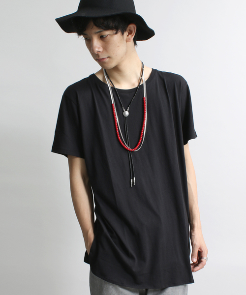 WEGO(ウィゴー)の「WEGO/ラウンドTシャツ(Tシャツ/カットソー・メンズ・カーキ/ホワイト/ブラック系その他/レッド系その他/ブラック・MEDIUM/LARGE)」の3枚目の写真