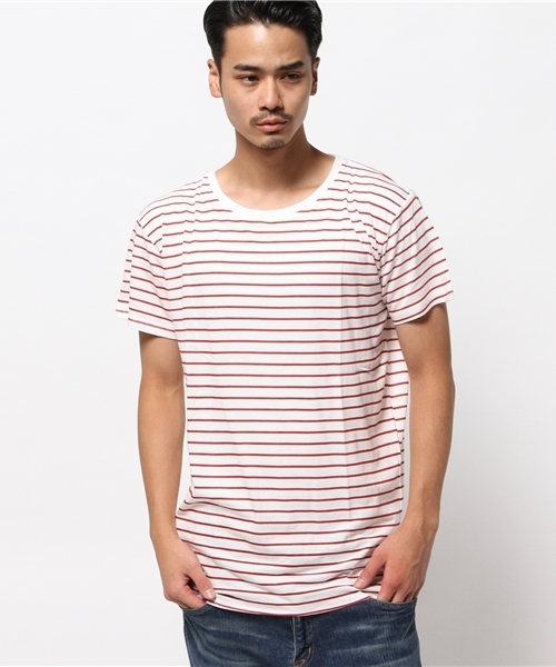 WEGO(ウィゴー)の「WEGO/ラウンドTシャツ(Tシャツ/カットソー・メンズ・カーキ/ホワイト/ブラック系その他/レッド系その他/ブラック・MEDIUM/LARGE)」の9枚目の写真