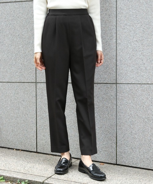 パンツ smile 大きいサイズ＞ サイドラインゆるシルエットカットソーパンツ