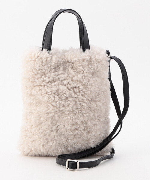 MONO COMME CA(モノコムサ)の「★TV紹介商品★ボア ミニショルダーバッグ(ショルダーバッグ・レディース・オフホワイト/ブラック/グレー・FREE)」の22枚目の写真