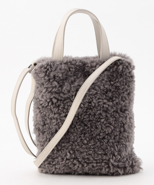 MONO COMME CA(モノコムサ)の「★TV紹介商品★ボア ミニショルダーバッグ(ショルダーバッグ・レディース・オフホワイト/ブラック/グレー・FREE)」の12枚目の写真