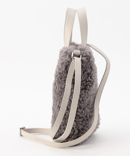 MONO COMME CA(モノコムサ)の「★TV紹介商品★ボア ミニショルダーバッグ(ショルダーバッグ・レディース・オフホワイト/ブラック/グレー・FREE)」の11枚目の写真