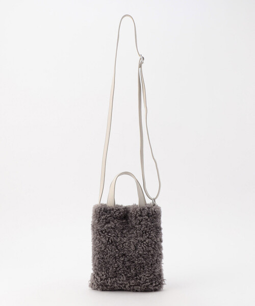 MONO COMME CA(モノコムサ)の「★TV紹介商品★ボア ミニショルダーバッグ(ショルダーバッグ・レディース・オフホワイト/ブラック/グレー・FREE)」の9枚目の写真