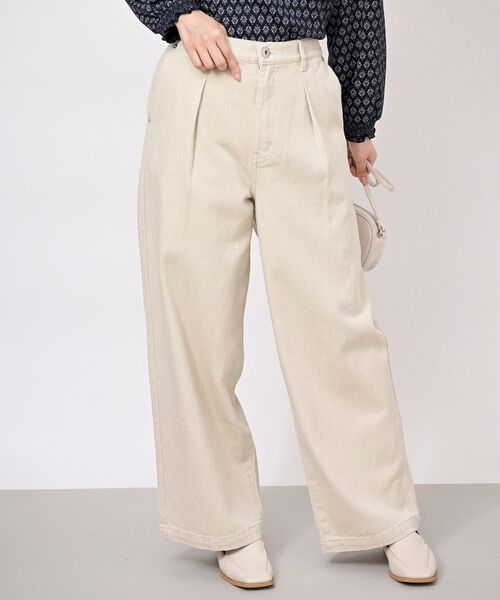 rps（アールピーエス）の「タックワイドパンツ（その他パンツ・レディース・ブルー/アイボリー/ブラック/インディゴブルー・フリー）」の2枚目の写真