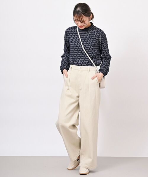 rps（アールピーエス）の「タックワイドパンツ（その他パンツ・レディース・ブルー/アイボリー/ブラック/インディゴブルー・フリー）」の9枚目の写真