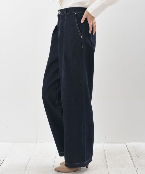 rps（アールピーエス）の「タックワイドパンツ（その他パンツ・レディース・ブルー/アイボリー/ブラック/インディゴブルー・フリー）」の8枚目の写真