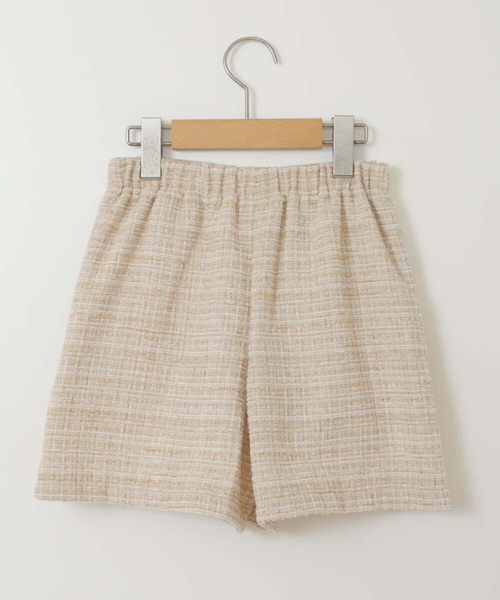 a.v.v（アーヴェヴェ）の「[140-150]ツイードショートパンツ（その他パンツ・キッズ・ライトグレー/ベージュ・140/150）」の4枚目の写真