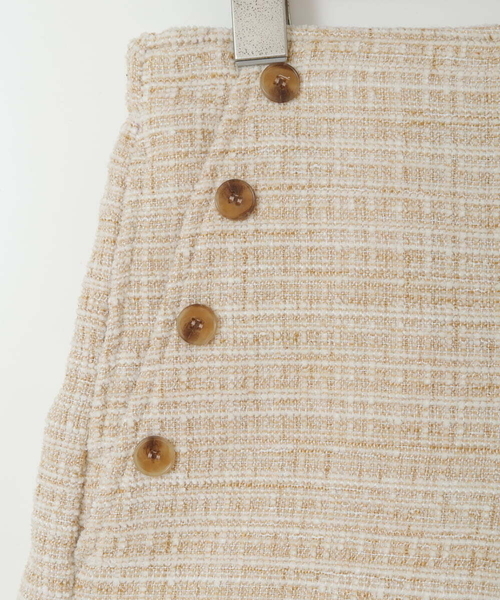 a.v.v（アーヴェヴェ）の「[140-150]ツイードショートパンツ（その他パンツ・キッズ・ライトグレー/ベージュ・140/150）」の6枚目の写真