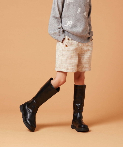 a.v.v（アーヴェヴェ）の「[140-150]ツイードショートパンツ（その他パンツ・キッズ・ライトグレー/ベージュ・140/150）」の9枚目の写真