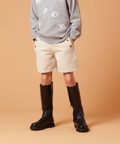 a.v.v（アーヴェヴェ）の「[140-150]ツイードショートパンツ（その他パンツ・キッズ・ライトグレー/ベージュ・140/150）」の10枚目の写真