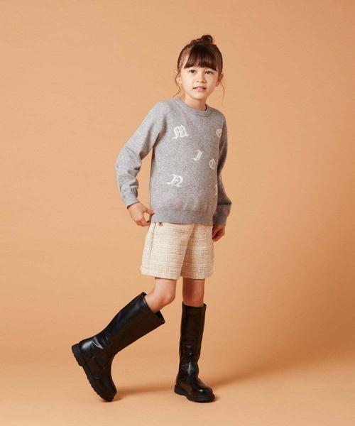 a.v.v（アーヴェヴェ）の「[140-150]ツイードショートパンツ（その他パンツ・キッズ・ライトグレー/ベージュ・140/150）」の13枚目の写真