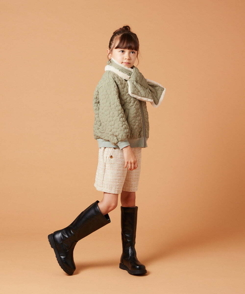 a.v.v（アーヴェヴェ）の「[140-150]ツイードショートパンツ（その他パンツ・キッズ・ライトグレー/ベージュ・140/150）」の20枚目の写真