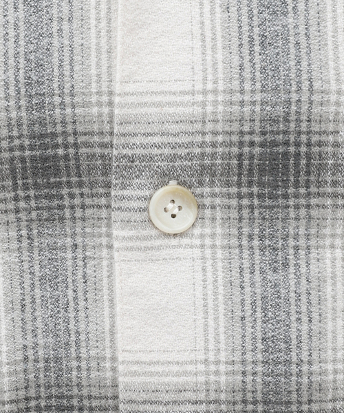 JOURNAL STANDARD J.S HOMESTEAD（ジャーナルスタンダードホームステッド）の「【J.S.Homestead】C/Li/W CREAP BOARD SHIRTS（シャツ/ブラウス・メンズ・アイボリー/ライトグレー/ベージュ系その他・MEDIUM/LARGE）」の16枚目の写真