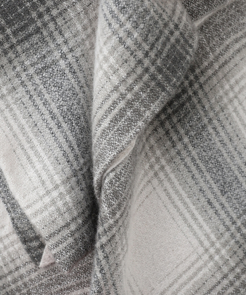 JOURNAL STANDARD J.S HOMESTEAD（ジャーナルスタンダードホームステッド）の「【J.S.Homestead】C/Li/W CREAP BOARD SHIRTS（シャツ/ブラウス・メンズ・アイボリー/ライトグレー/ベージュ系その他・MEDIUM/LARGE）」の22枚目の写真