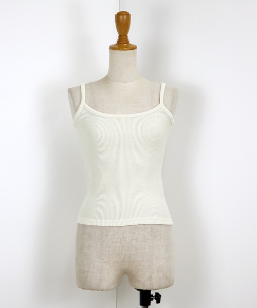 BLUEEAST(ブルーイースト)の「リブショートボレロ+キャミセット(アンサンブル・レディース・モカ/ホワイト/ブラック・MEDIUM)」の7枚目の写真