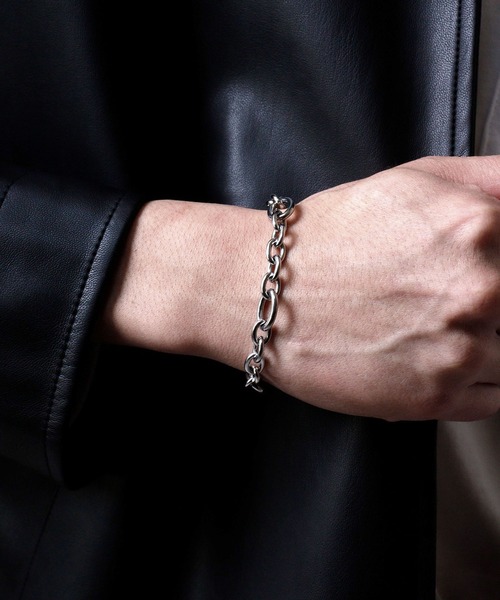 LION HEART（ライオンハート）の「LH-1 コンフォートチェーン ブレスレット（ブレスレット・メンズ・シルバー/シルバー系1/シルバー系2/シルバー系3・ONE SIZE/M）」の8枚目の写真