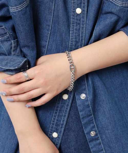 LION HEART（ライオンハート）の「LH-1 コンフォートチェーン ブレスレット（ブレスレット・メンズ・シルバー/シルバー系1/シルバー系2/シルバー系3・ONE SIZE/M）」の15枚目の写真