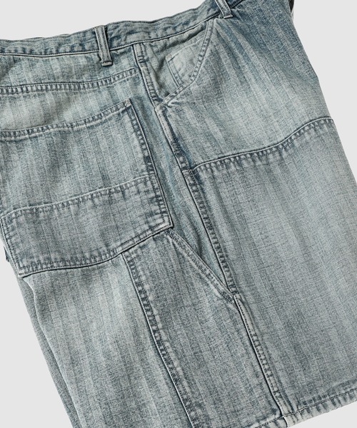 BOW WOW（バウワウ）の「GALAXY SYRUP DOUBLE KNEE PAINTER SHORTS