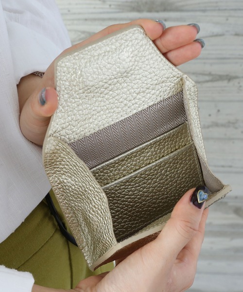 メタリックレザーコインケース（コインケース）｜colleca la（コレカラ）