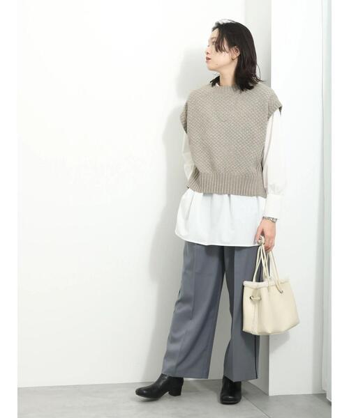 Samansa Mos2 blue（サマンサモスモスブルー）の「ボアスクエアショルダーバッグ（ハンドバッグ・レディース・ブラック/モカ/キナリ・F）」の12枚目の写真