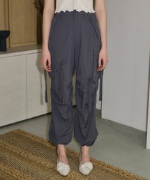 idem（イデム）の「ribbon nylon cargo pants/リボンナイロンカーゴパンツ【Sサイズあり】（カーゴパンツ）」