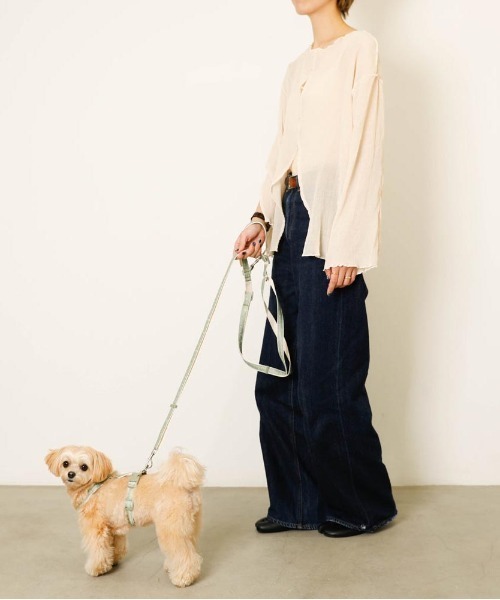 moncheri(モンシェリ)の「反射ほし柄ハーネス / 犬服 / ドッグウェア(リード/ハーネス/首輪・レディース・グリーン/アイボリー・M/S)」の13枚目の写真