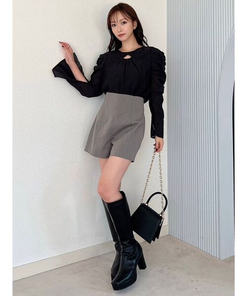 RESEXXY（リゼクシー）の「ポイントオープンブラウス（シャツ/ブラウス・レディース・ミント/その他1/アイボリー/ブラック・FREE）」の14枚目の写真