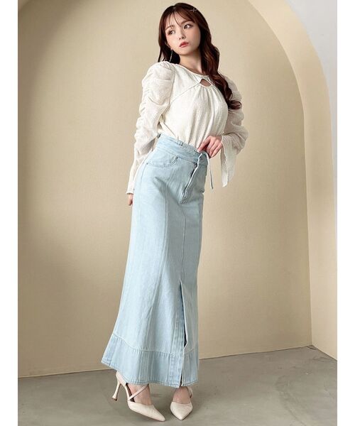 RESEXXY（リゼクシー）の「ポイントオープンブラウス（シャツ/ブラウス・レディース・ミント/その他1/アイボリー/ブラック・FREE）」の19枚目の写真