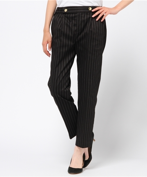 LOUNGEDRESS（ラウンジドレス）の「ストライプパンツ（その他パンツ・レディース・オフホワイト/ブラック・0/1）」の2枚目の写真