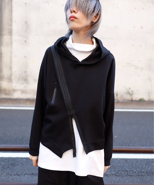 rovtski（ロフトスキー）の「前後斜めZIPパーカー（パーカー）」 - WEAR