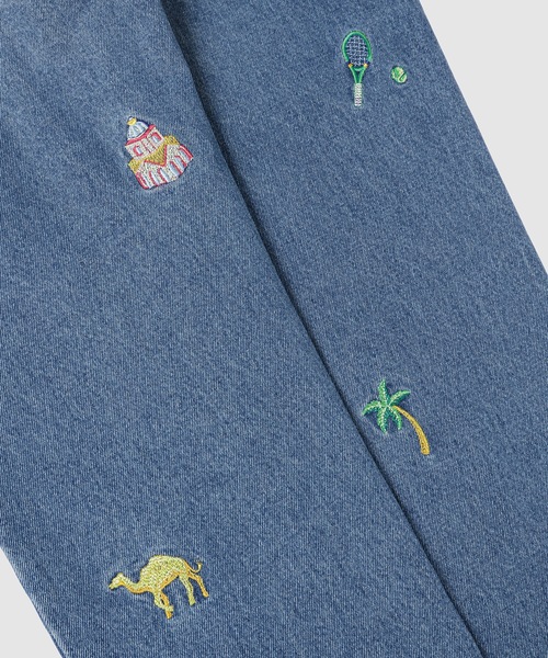 Casablanca(カサブランカ)の「DENIM EMBROIDERY Stone Wash Denim Embroidered Motif Jean(デニムパンツ・メンズ・ブラック系その他・30/32)」の5枚目の写真