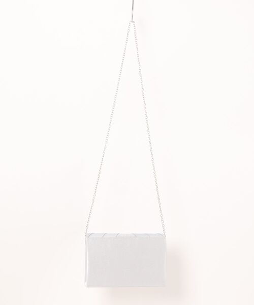 Lace Ladies（レースレディース）の「メタリックバー付き スクエア タック クラッチ バッグ（クラッチバッグ・レディース・ブラック/ゴールド/シルバー・FREE）」の4枚目の写真